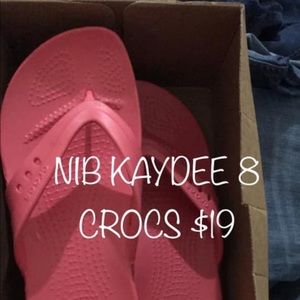 COPY - New In Box size 8 Croc flip flops